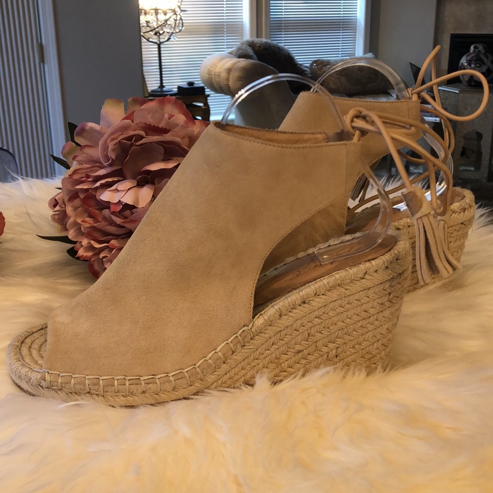 New Bettye Suede Wedge Espadrilles